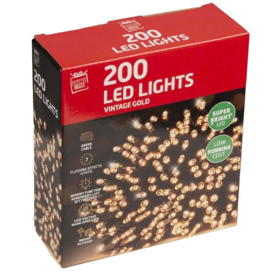 FM 200 LED Lights Vintage Gold