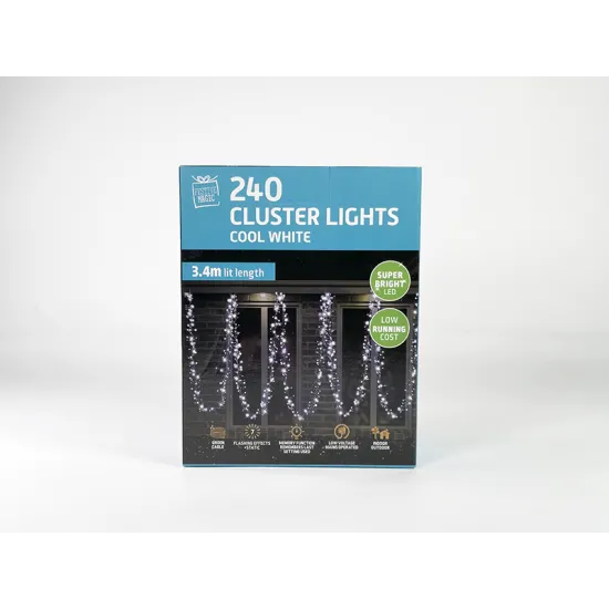 FM 240 LED Timer Cluster C/Wht