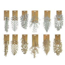 FM Glitter Leafy Pick 3pk Asst