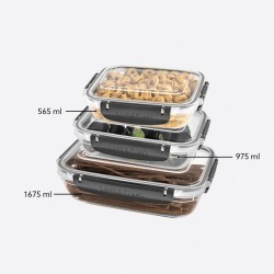 Master Seal Rectangular Storage Container Set 3 pcs.-30846