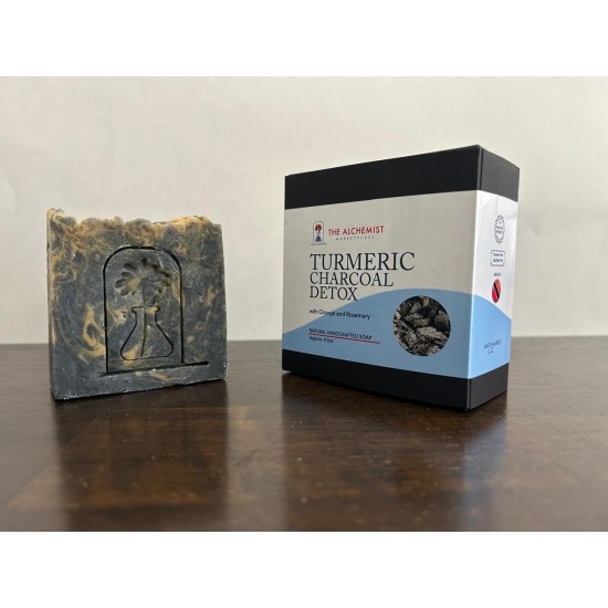 The Alchemist Turmeric Charcoal Detox W/ Orange and Rosemary Soap