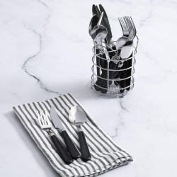 Gibson 16Pcs Flatware  Set Caddy Black