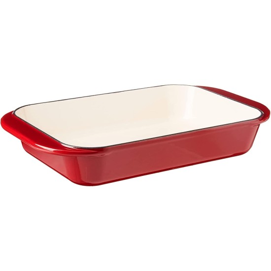 Cuisinart Lasagna Pan 14" Red Chef's Classic Enameled Cast Iron -CI1136-24CR