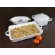 GIBSON GRACIOUS DINING 4PC BAKEWARE SET, WHITE