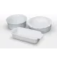GIBSON GRACIOUS DINING 4PC BAKEWARE SET, WHITE