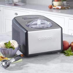 CUISINART COMMERCIAL-QUALITY ICE CREAM AND GELATO MAKER, CHROME